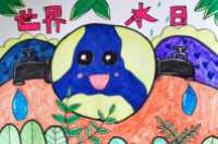 节约用水手抄报第一名简单又好画-环保卫士