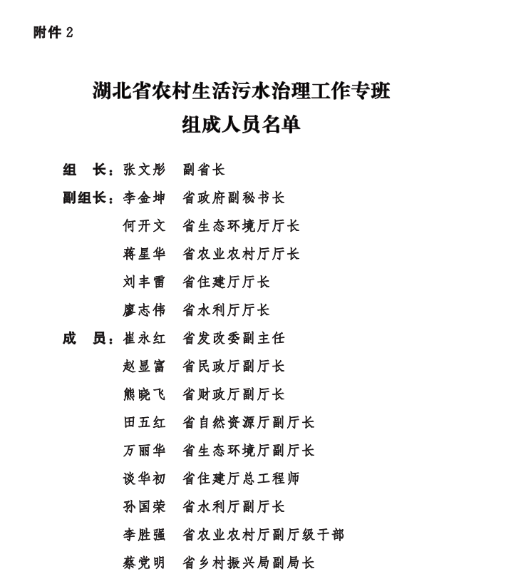 湖北省农村生活污水治理三年行动方案（2023-2025年）