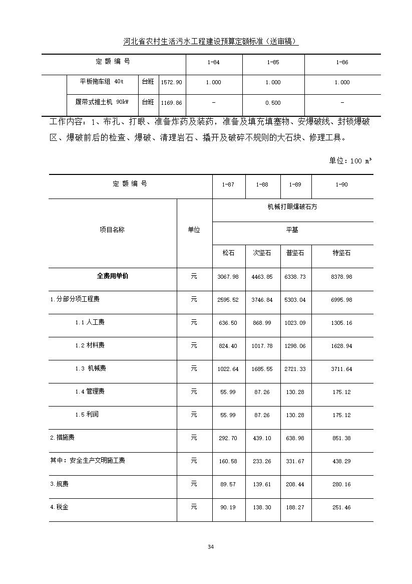 《河北省农村生活污水工程建设预算定额标准》征求意见
