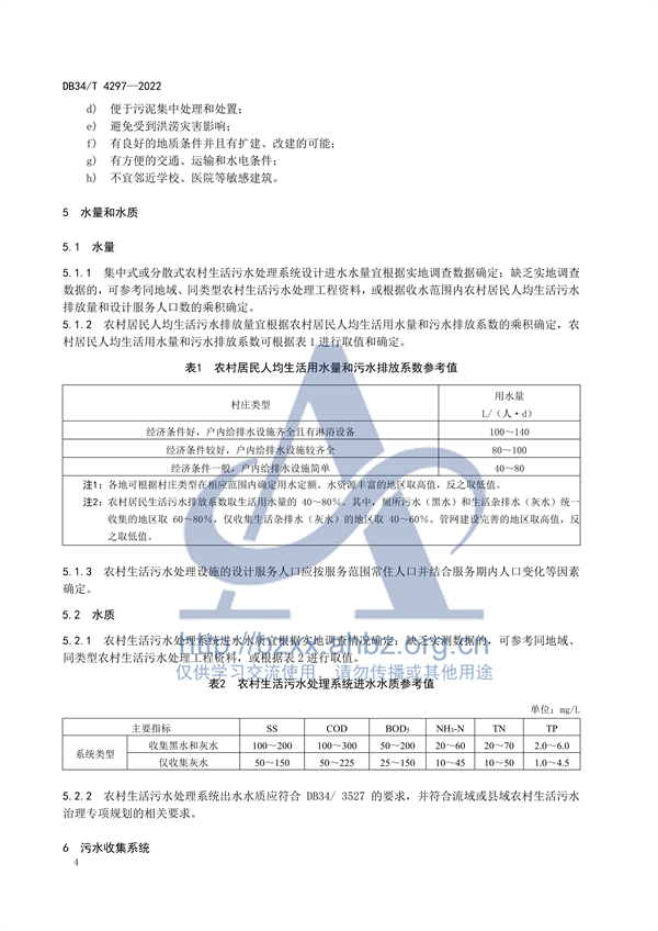 安徽省地标《农村生活污水处理设施建设技术规程（DB34 /T 4297-2022）》发布