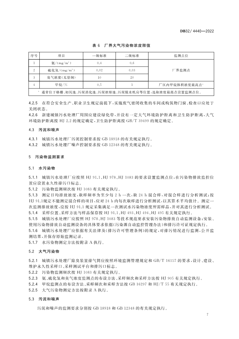 江苏省《城镇污水处理厂污染物排放标准》（DB32／ 4440-2022）正式印发 3月28日起施行