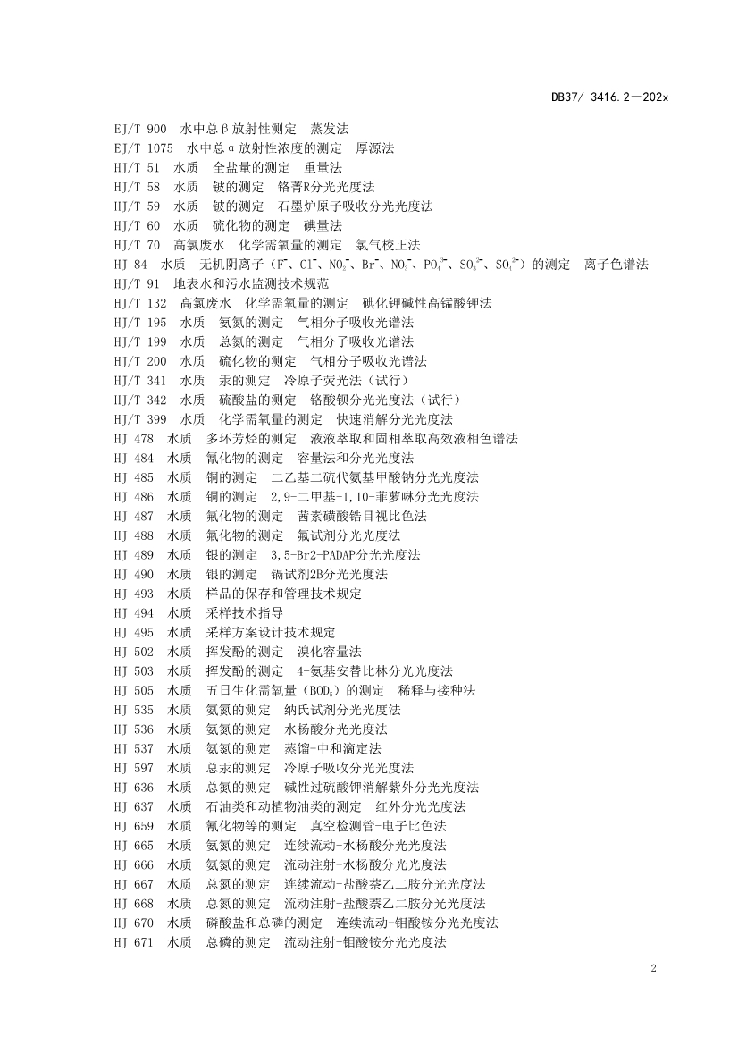 山东省5项流域水污染物综合排放标准征求意见