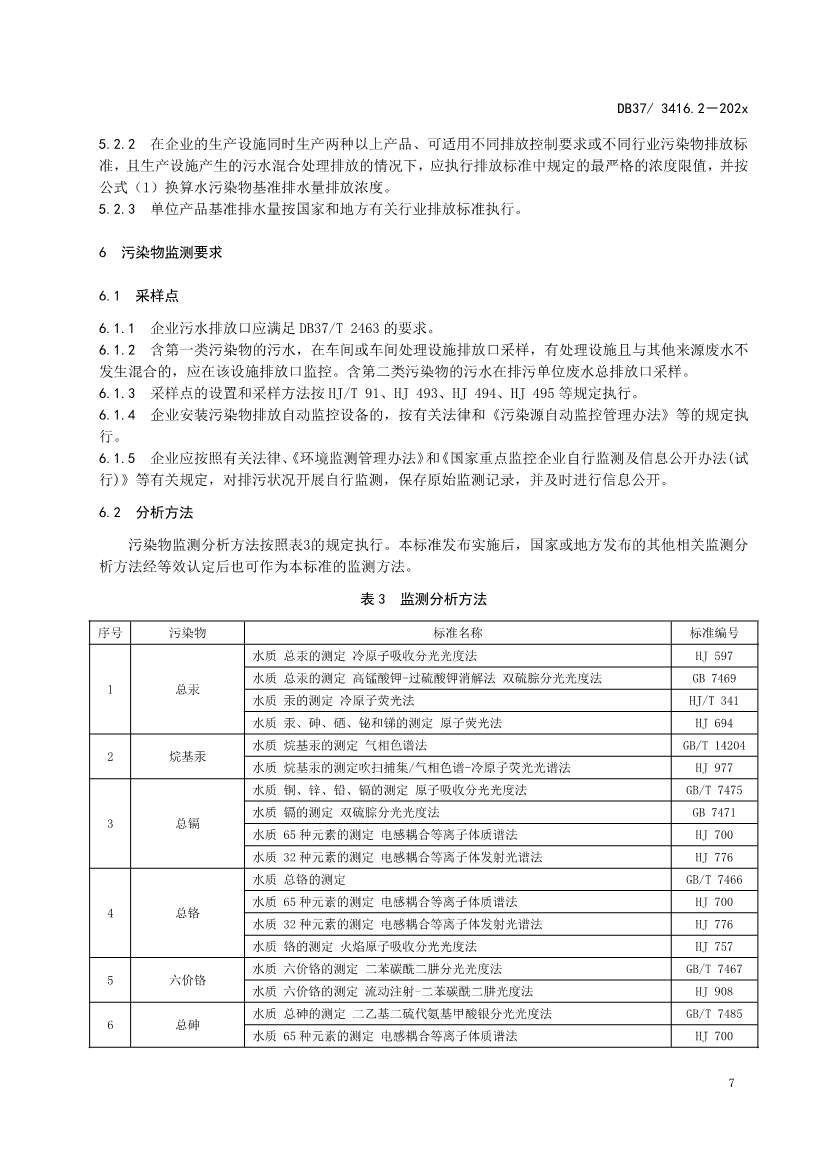 山东省5项流域水污染物综合排放标准征求意见