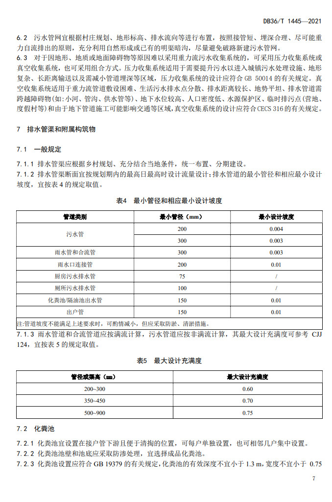 江西省地方标准《农村生活污水收集设施建设技术指南（试行）》印发 2022年3月1日施行