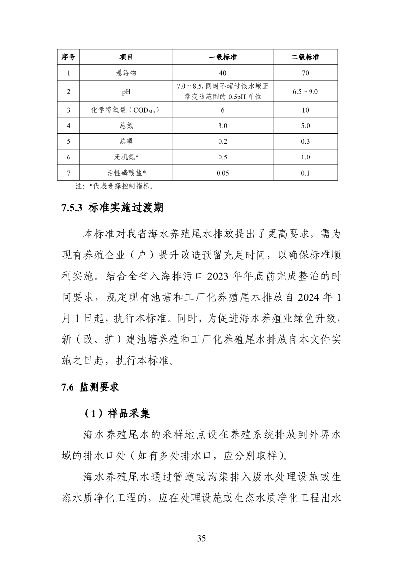 山东省生态环境厅关于征求《海水养殖尾水排放标准（征求意见稿）》意见建议的函