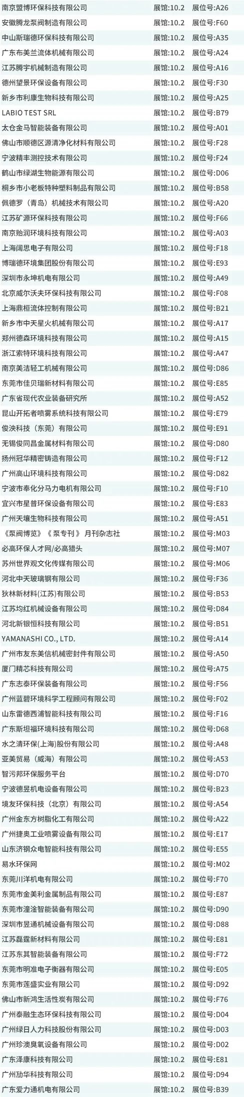 展商名单公布 | 觅径高质量发展,环博会广州展9月20日即将盛大开幕
