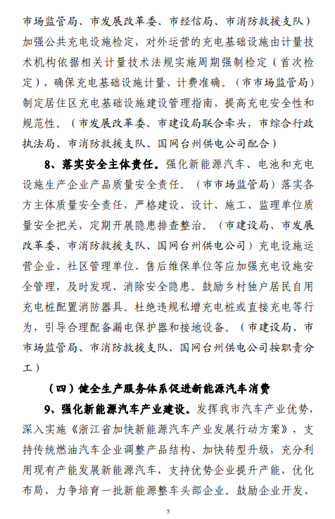 浙江台州：加快大功率充电、装配式充电站等新技术研发应用