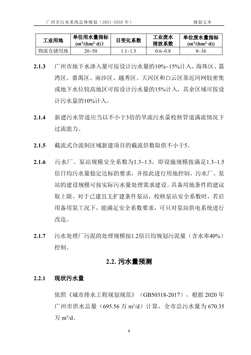 广州市污水系统总体规划（2021—2035年）