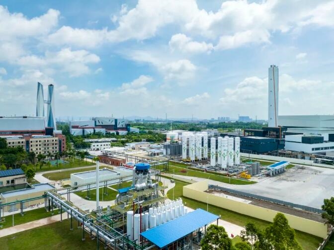 全国首个大规模餐厨垃圾沼气制氢加氢一体化项目在南海投产-环保卫士