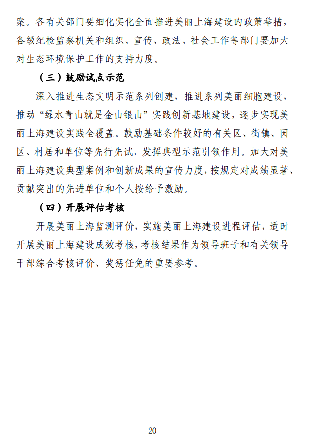 《关于全面推进美丽上海建设 打造人与自然和谐共生现代化国际大都市的实施意见(征求意见稿)》发布