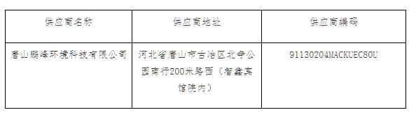 3360万！鹏峰环境中标唐山市古冶区城区道路洒水、清扫、垃圾清运等车辆租赁项目-环保卫士