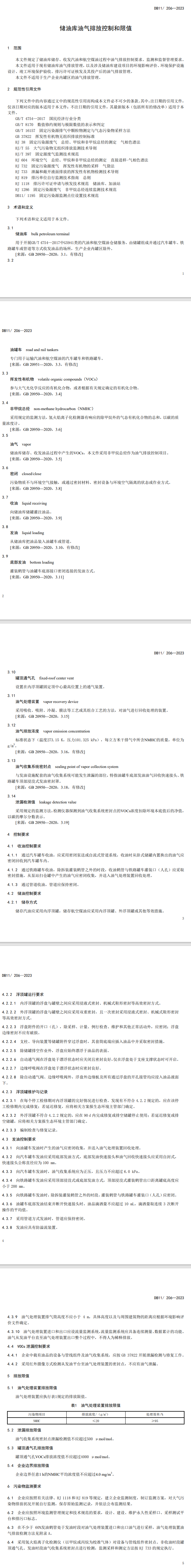 北京地标《储油库油气排放控制和限值》2024年4月施行！-环保卫士