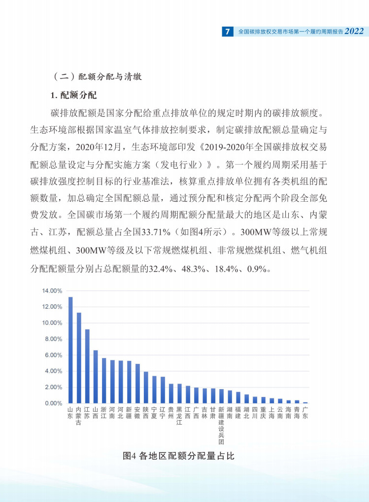 生态环境部发布《全国碳排放权交易市场第一个履约周期报告》