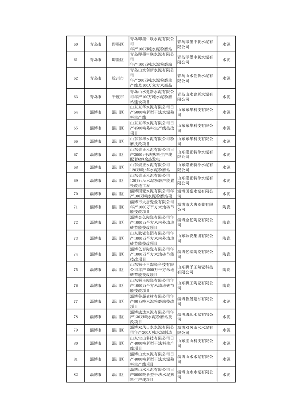 山东：关于继续保留实施和关停退出“两高”项目清单（第一批）的公示