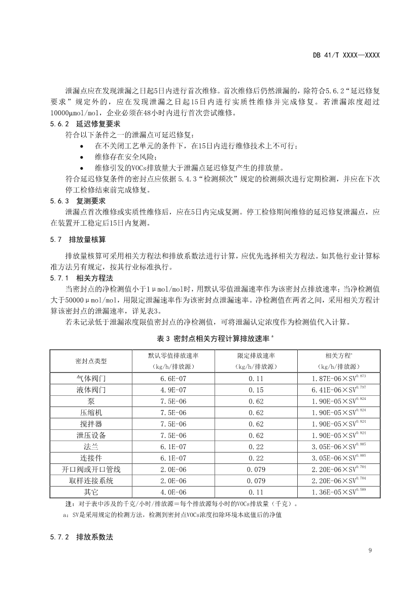河南省《工业企业挥发性有机物泄漏检测与修复技术规范》公开征求意见