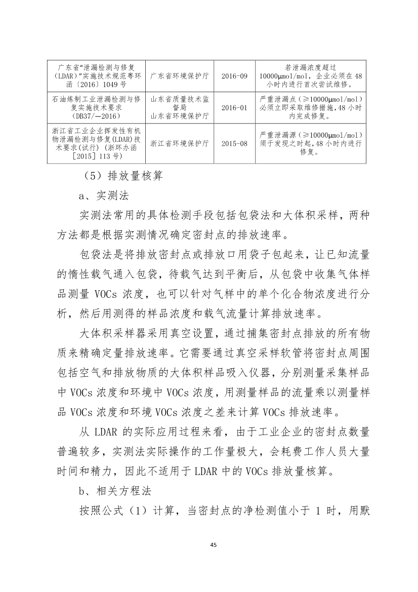 河南省《工业企业挥发性有机物泄漏检测与修复技术规范》公开征求意见