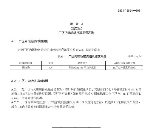 最新四川省水泥工业大气污染物排放标准