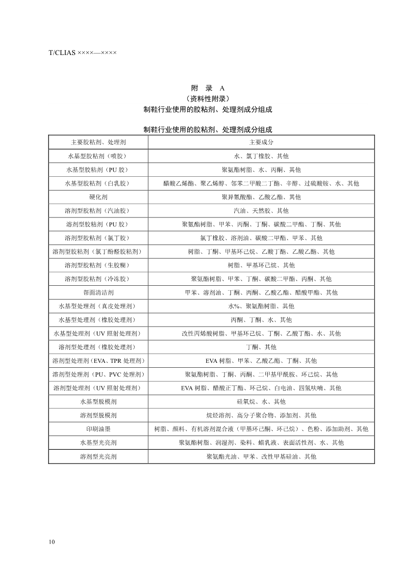 《制鞋行业挥发性有机废气治理工程技术规范》团标 （征求意见稿）