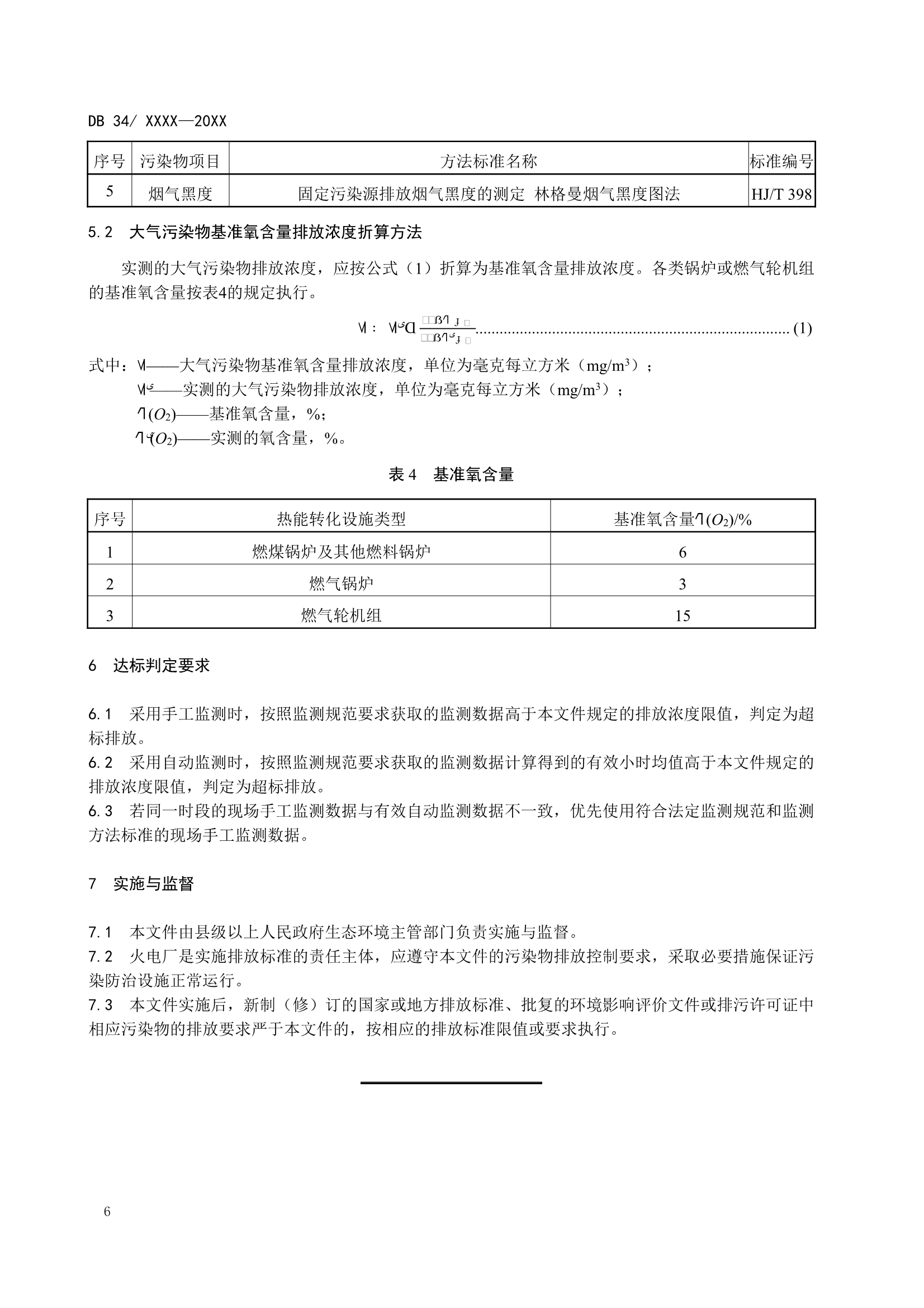 安徽省地标《火电厂大气污染物排放标准》征求意见