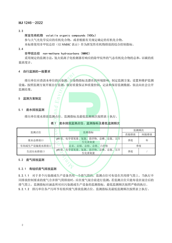 国家生态环境标准《排污单位自行监测技术指南 印刷工业》发布