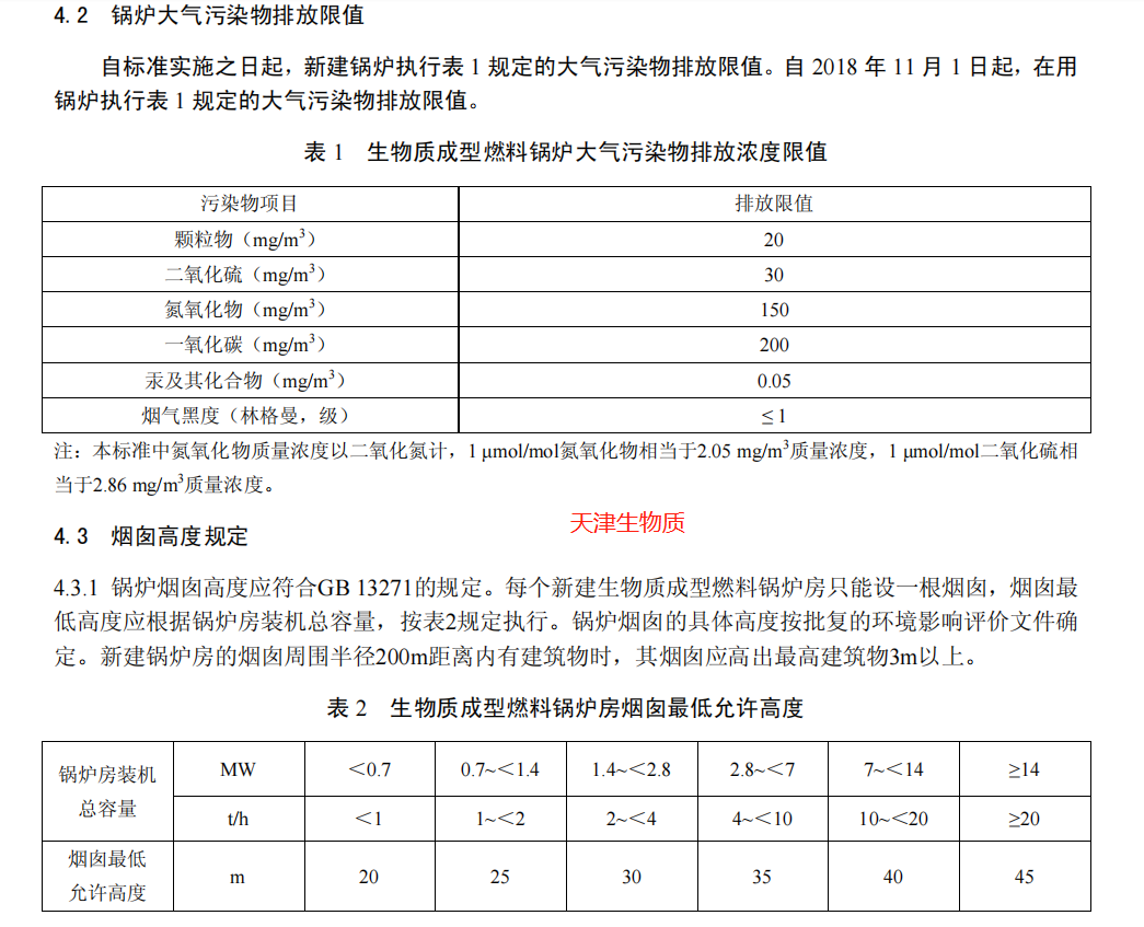 国家及省市地方锅炉大气污染物排放标准汇总