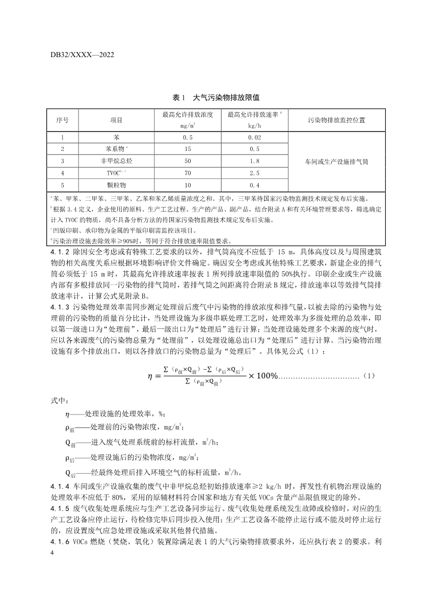 江苏省发布涂装、印刷行业VOCs排放标准报批稿