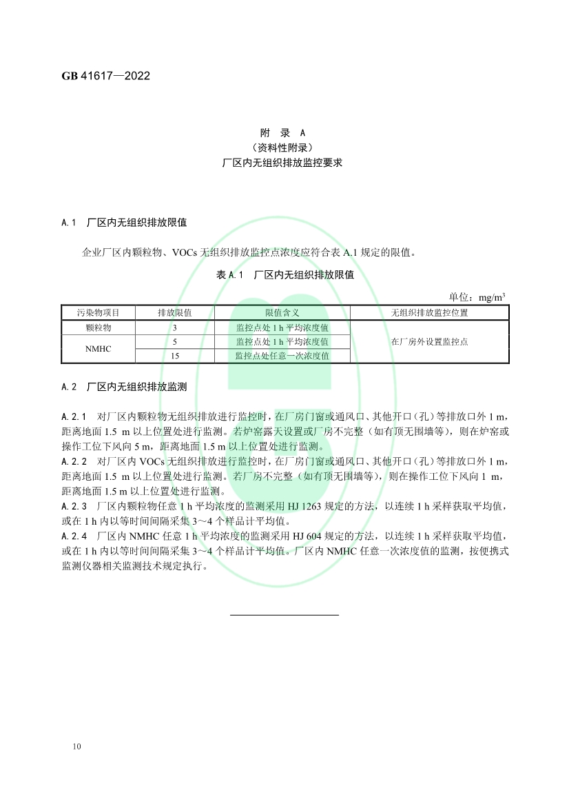 矿物棉工业大气污染物排放标准（GB 41617—2022）