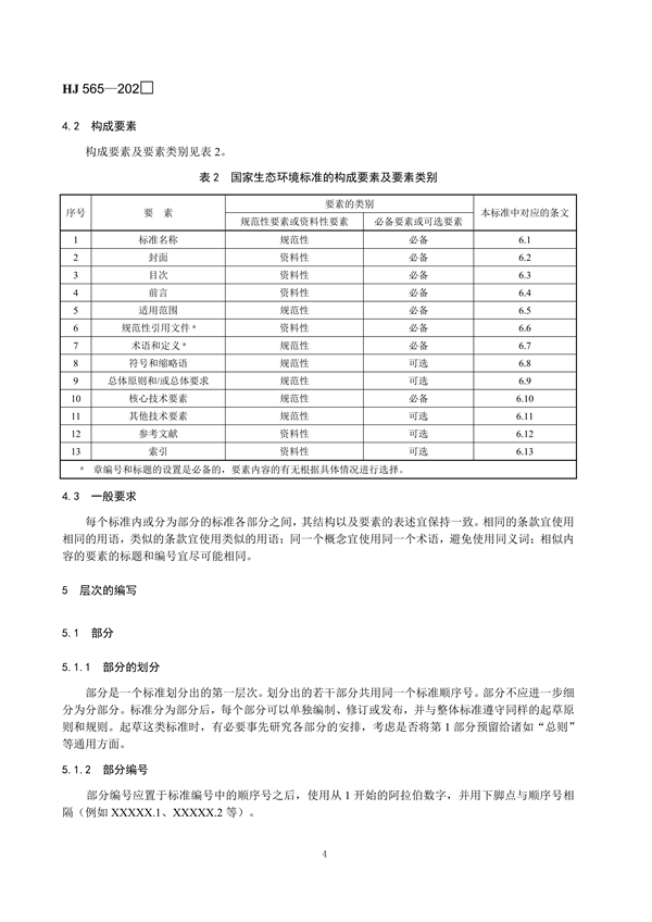 国家生态环境标准《国家生态环境标准的结构和起草规则》征求意见