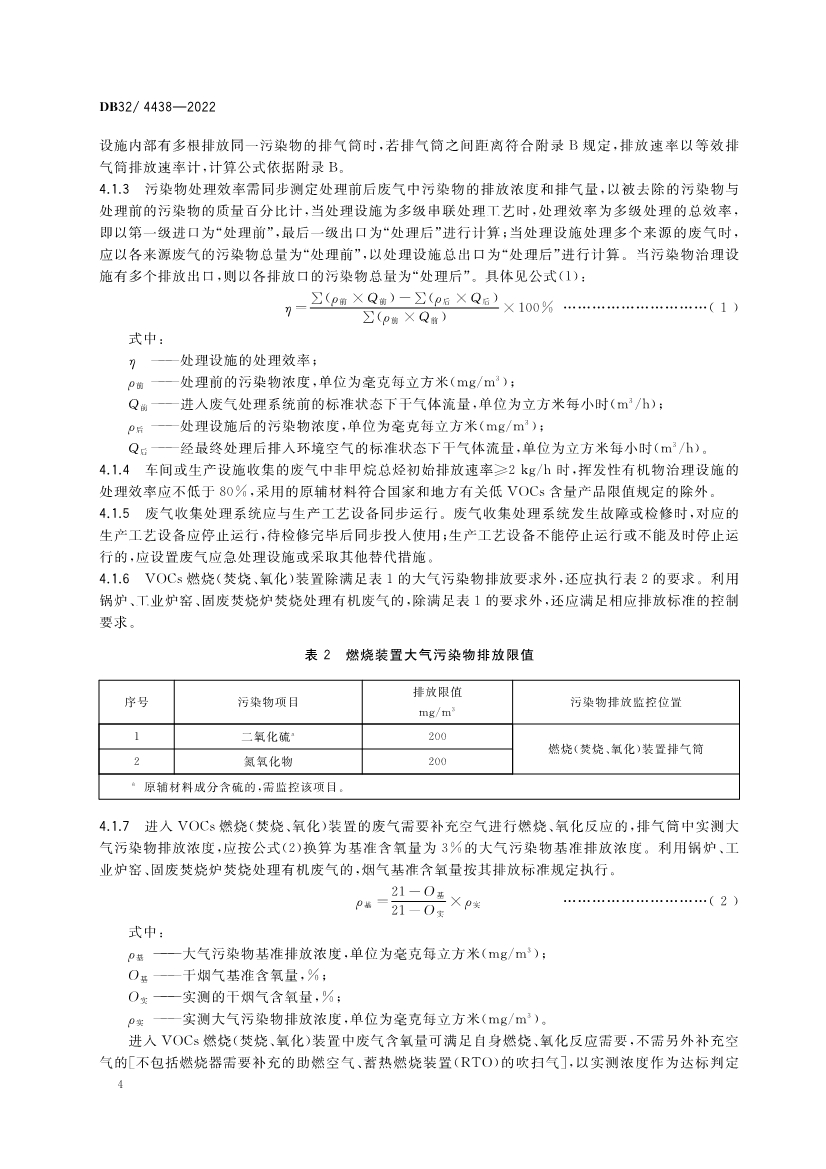 江苏印刷工业大气污染物排放标准（DB32／4438-2022）