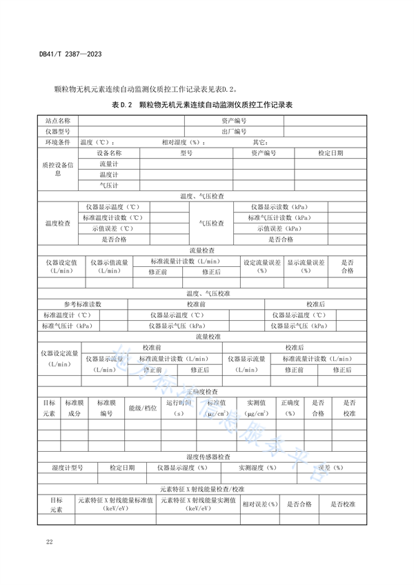 河南省发布地方标准《大气PM2.5组分观测站运行质量管理技术规范》