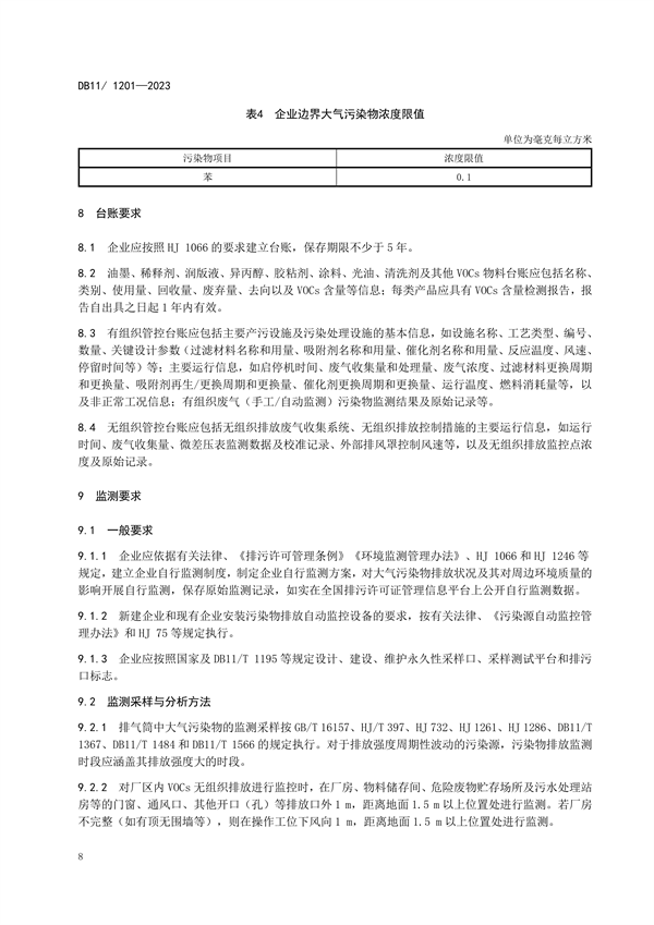 北京市发布地方标准《印刷工业大气污染物排放标准》