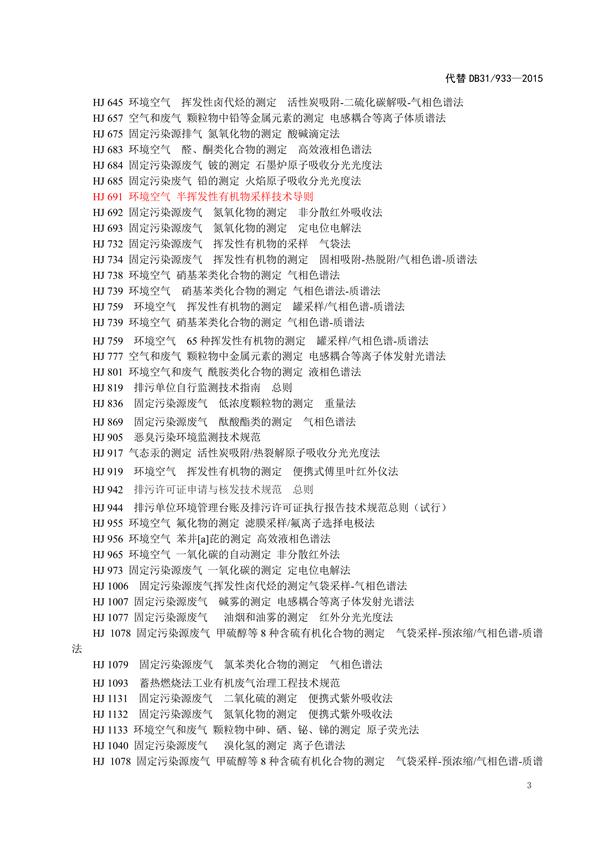 上海市发布《大气污染物综合排放标准（征求意见稿）》