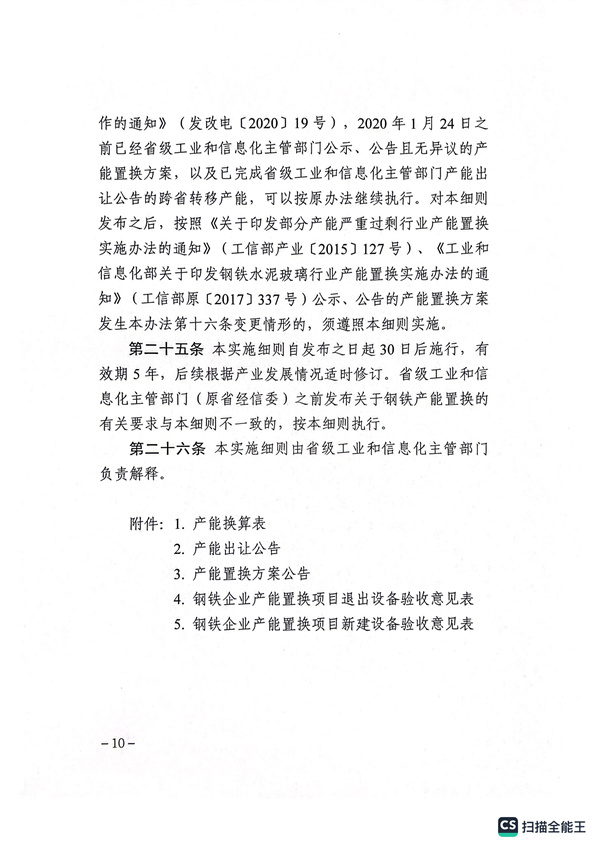 山西印发关于开展钢铁行业产能置换工作的实施细则