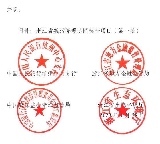 浙江省关于金融支持减污降碳协同的指导意见印发！