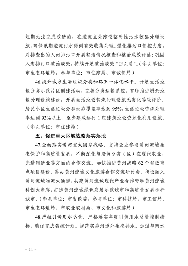 潍坊市深化新旧动能转换推动绿色低碳高质量发展2023年重点工作任务征求意见