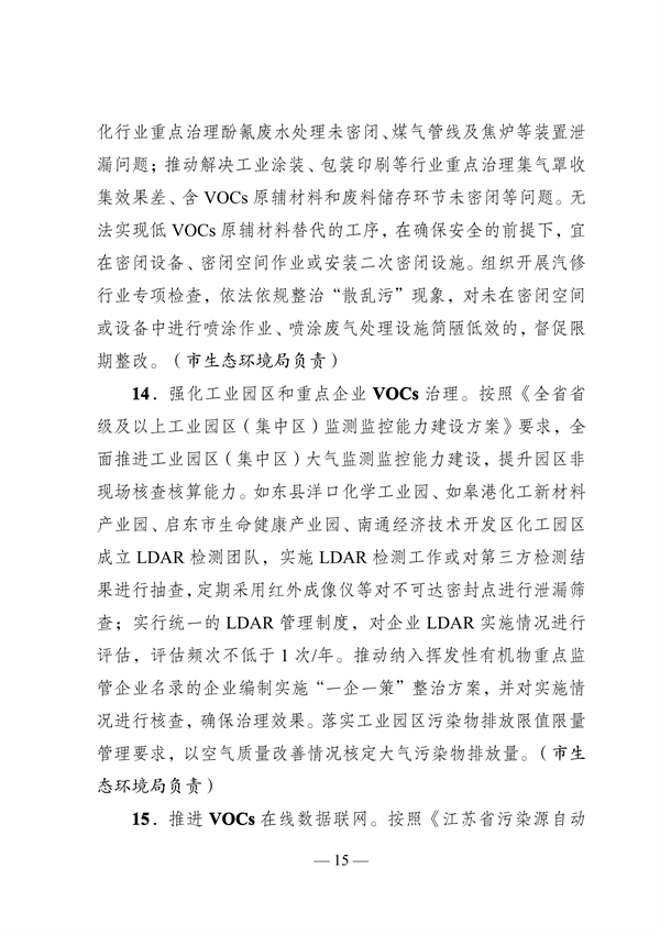 《南通市2023年大气污染防治工作计划》发布