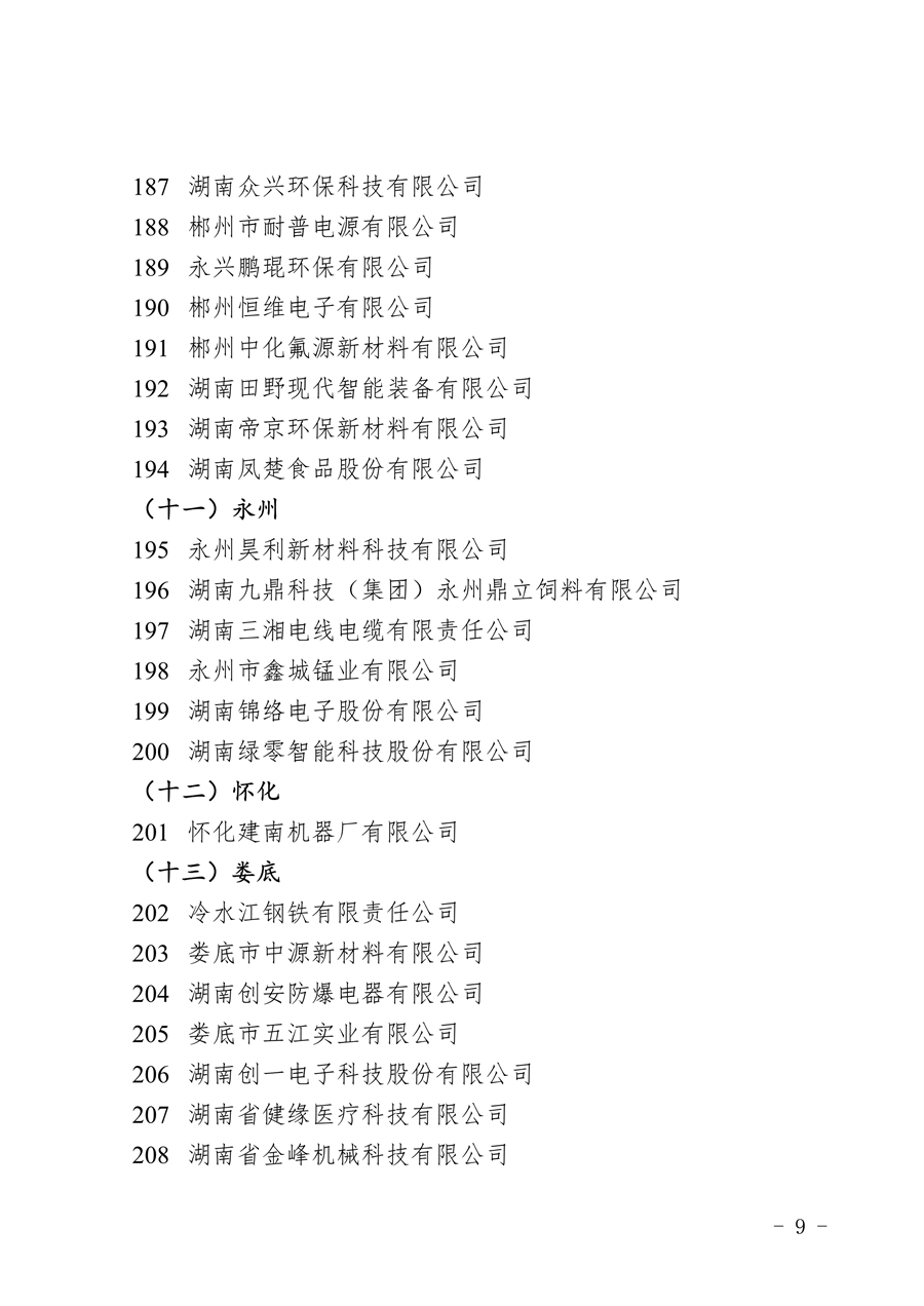 完整名单发布 湖南省公布2023年绿色制造体系创建计划