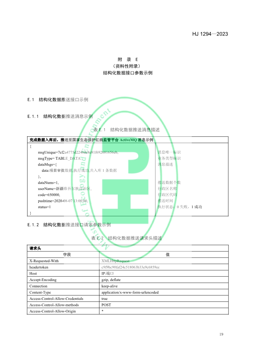 生态环境部发布《生态保护红线监管数据互联互通接口技术规范》