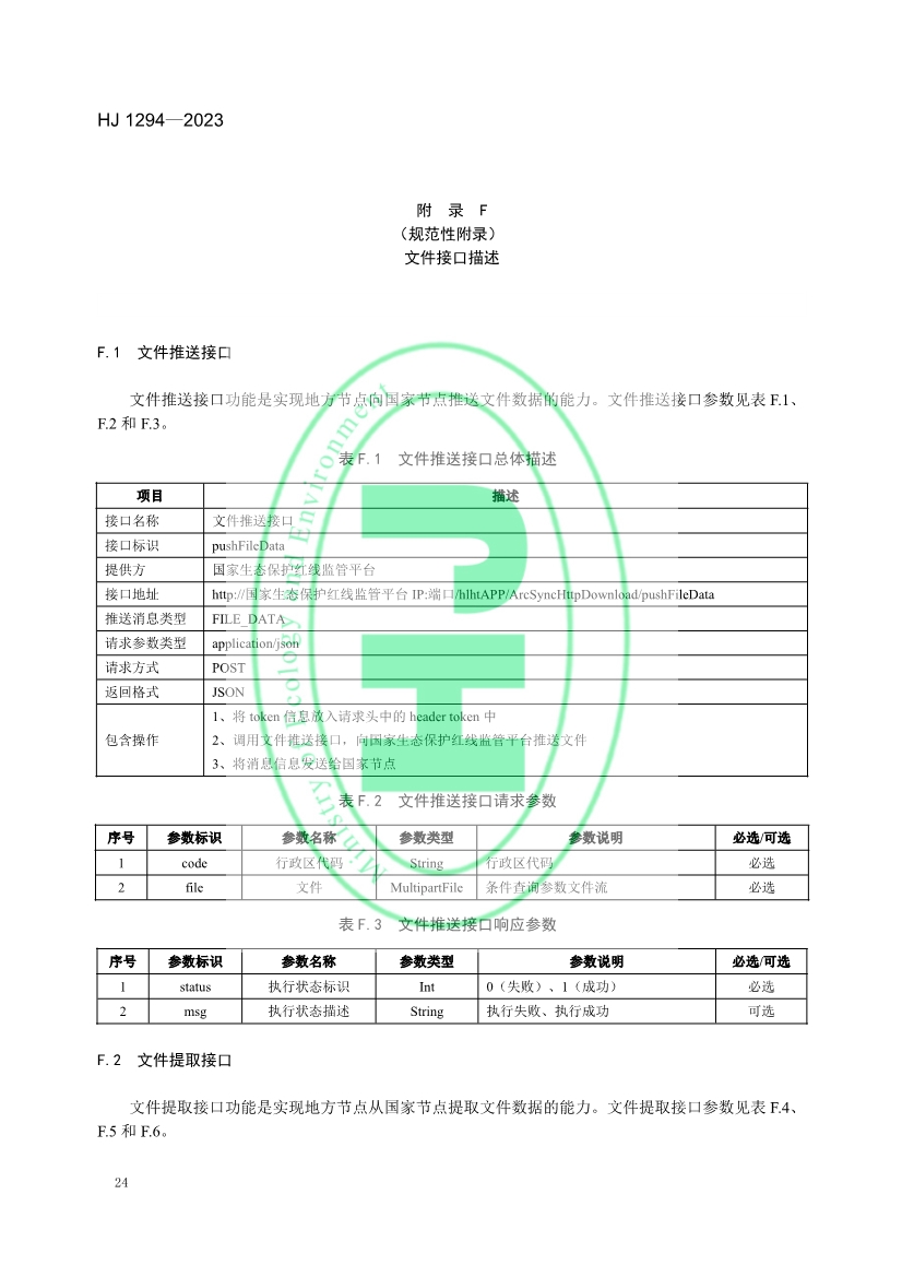 生态环境部发布《生态保护红线监管数据互联互通接口技术规范》