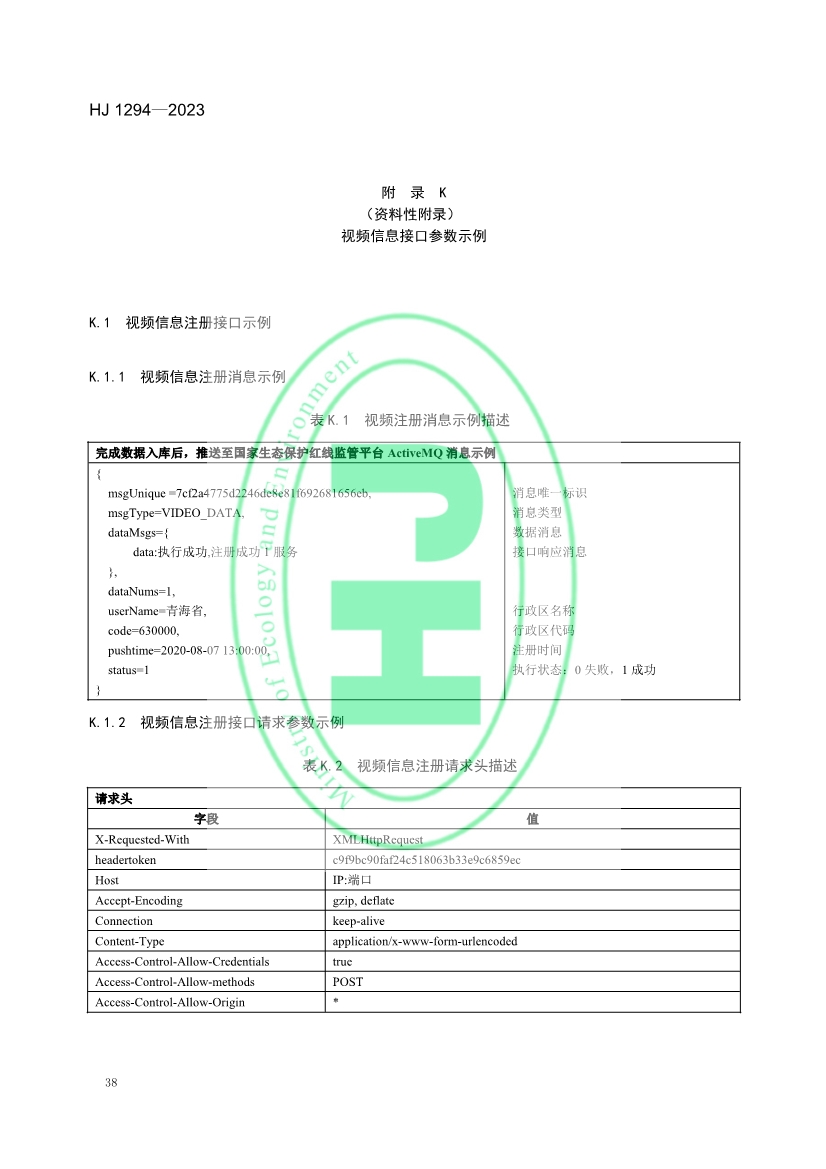 生态环境部发布《生态保护红线监管数据互联互通接口技术规范》