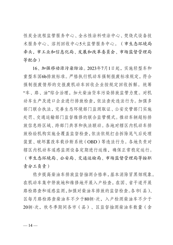无锡市发布2023年大气污染防治工作计划
