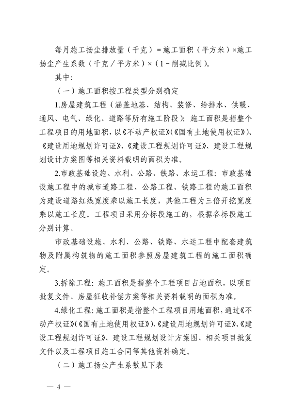 浙江省施工扬尘排放量抽样测算方法（试行）