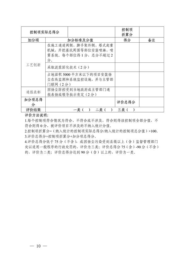 浙江省施工扬尘排放量抽样测算方法（试行）