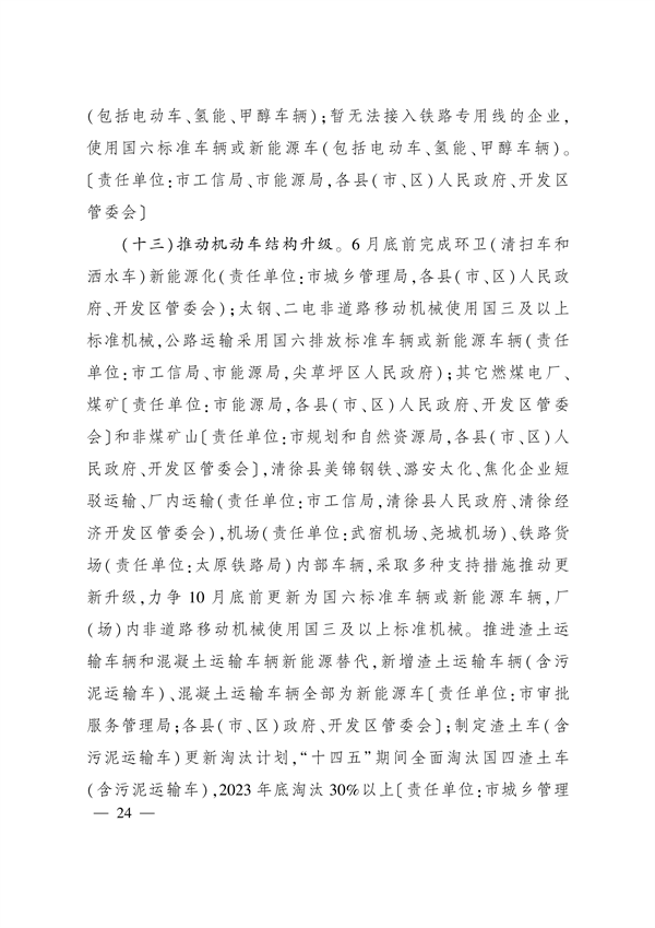 《太原市空气质量突出问题整改方案》发布