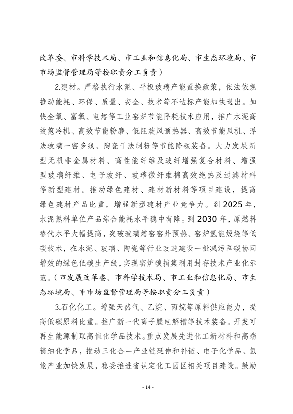 《石家庄市工业领域碳达峰实施方案》发布