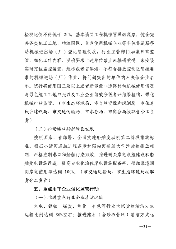 24部门联合发布《济南市深入打好重污染天气消除、臭氧污染防治和柴油货车污染治理攻坚战行动方案》