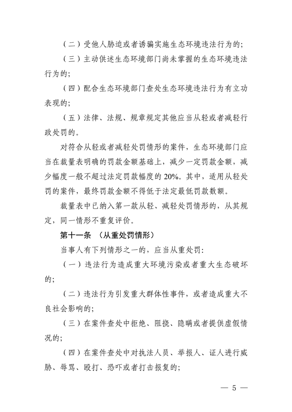 《长江三角洲区域生态环境行政处罚裁量规则》公开征求意见