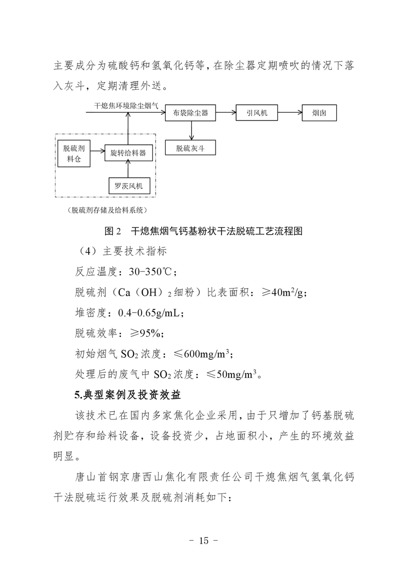 河北省炼焦化学工业环保绩效创A最优实用技术指南（第一批）