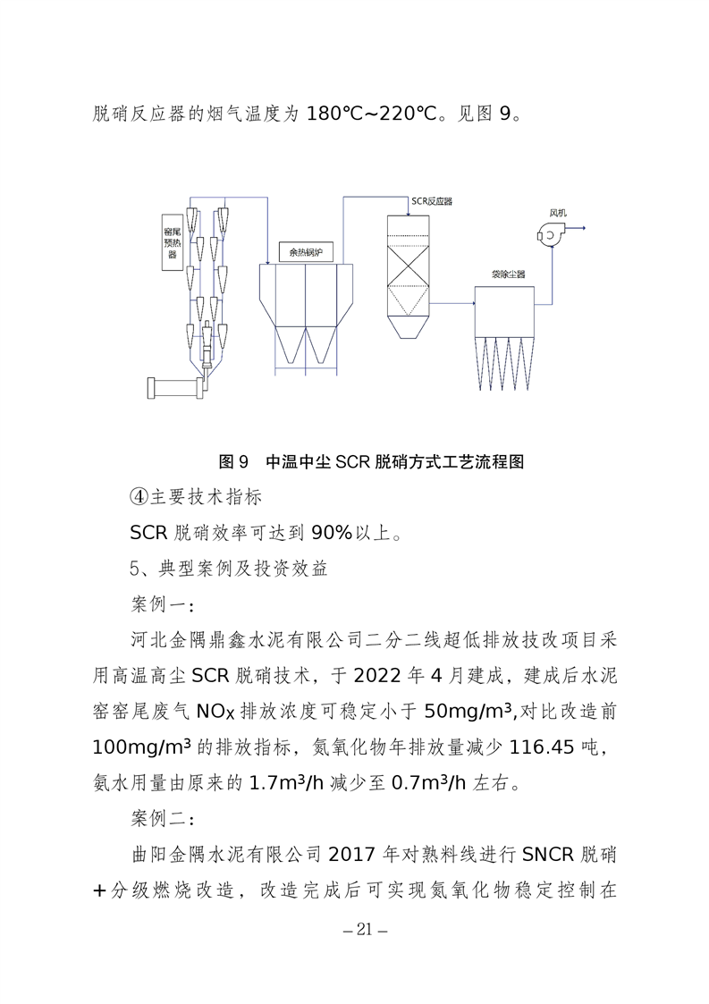 河北省水泥行业环保绩效创A最优实用技术指南（第一批）