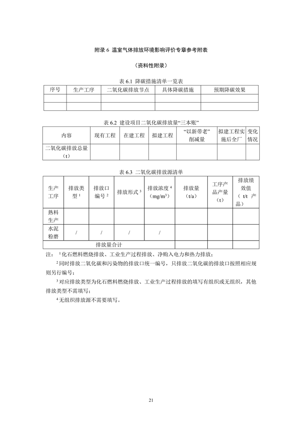 《山东省水泥行业建设项目温室气体排放环境影响评价技术指南（试行）》征求意见